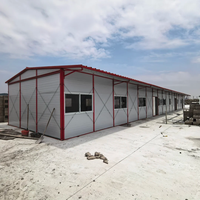 Maison préfabriquée de type K, camp de travail, dortoir démontable, hébergement temporaire pour personnel, panneaux sandwich, bâtiment de bureaux en acier, maison K