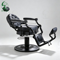 Fauteuil de Barbier Moderne JINCHENG LIRONG en Cuir PU, Pompe Hydraulique Robuste, Dossier Inclinable, Hauteur Réglable, Rotation à 360°