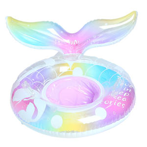 Flotador Inflable de Sirena para Bebés con Cola, Diseño Arcoíris, para Niñas de 0 a 24 Meses - Product Image 5