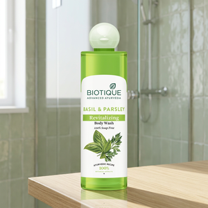 Biotique 200ml Jabón Líquido Corporal Revitalizante y Nutritivo de Albahaca y Perejil para Todo Tipo de Piel - Product Image 3