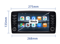 Radio para Auto 2DIN con Pantalla Táctil de 9 Pulgadas y Sistema Linux, con Mirror Link, para Mercedes Benz Clase R W251 R280 R300 R320 R350