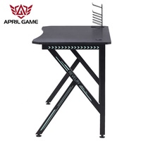 Table de jeu pc, meuble de maison, bureau d'ordinateur de jeu RGB led
