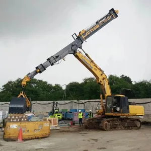 27m Long Boom Clamshell Telescopic Arm For Excavator