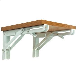 Stalen zelfdragende driehoekige beugel, wandmontage, inklapbare veersteunen met wit/zwart/nikkel afwerking en maten 8-20 inch - Product Image 5