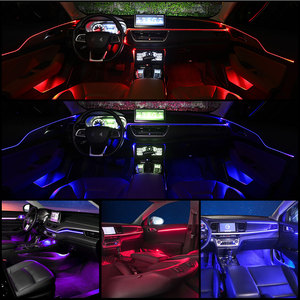 <span class=keywords><strong>Luz</strong></span> LED de Fibra Óptica Flexible de 5M y 3M 2 en 1 para Decoración Ambiental del Interior del <span class=keywords><strong>Coche</strong></span>, <span class=keywords><strong>Luz</strong></span> de Atmósfera de 12V, Tiras de Luces LED RGB para Automóvil - Product Image 6