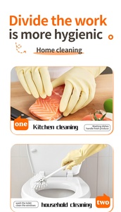 Custom Household Kitchen Waterproof Reusable Hand Dishwashing <strong>Type</strong> Clean Room Labor <strong>Glove</strong> Multi Use Natural Latex for <strong>Glove</strong> - Product Image 5