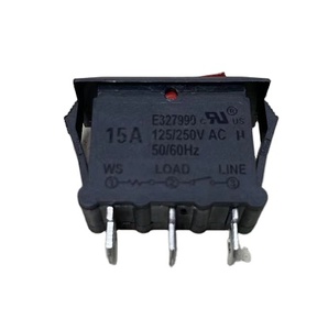 Protector de Circuito Eléctrico HB ST-001 10A 250VAC 15A para Electrodomésticos, Interruptor de Reinicio con Indicadores Iluminados Rojo y Azul - Product Image 4