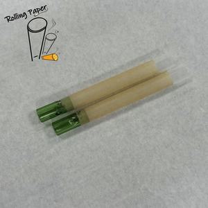 Papier à rouler pour fumer en papier de riz non blanchi/blanchi personnalisé de 109 mm, 98 mm, 84 mm, ruban adhésif pour papier à rouler de 10 * 30 mm, port de fumage en verre vert - Product Image 4