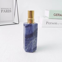Parfum rechargeable de luxe en pierre naturelle cristal parfum pierre précieuse marbre jade voyage ensemble 8ml parfum vis vaporisateur