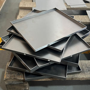 Plateau en acier inoxydable personnalisé pour grille-pain, barbecue, plaque de cuisson rectangulaire pour four, fabrication de tôles - Product Image 1