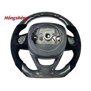 जीप ग्रैंड चेरोकी 2012-2017 कस्टम वास्तविक कार्बन फाइबर स्टीयरिंग व्हील अलकनारा चमड़े की स्पोर्टी डिजाइन शैली - Product Image 6