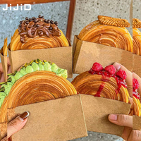 Jijid Opvouwbare Platte Kartonnen Cake Hamburger Sweet Boxes Verpakking Custom Print Shipping Party Desser Food Paper Box