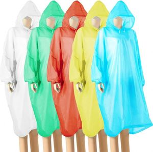 Factory Custom Printed Unisex Universal Waterproof Disposable Camping Hiking Travelling Emergency Rain Ponchos Adults Kids Boys - Product Image 1