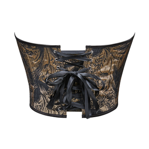 Sous-vêtements sculptants pour femme, sans bretelles, imprimé doré, avec effet gainant et respirant, style bustier sexy - Product Image 6