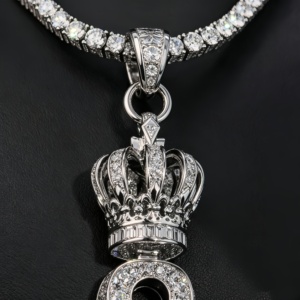 Pendentif moissanite personnalisé, styles variés, plaqué or, argent sterling 925, passe le testeur de diamants, moissanite VVS, cadeau. - Product Image 2
