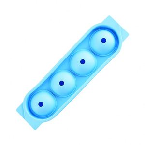 Upgraded Silicone Ice Ball Maker Mold 4-Cavity Large Round Ice <b>Cube</b> Tray Easy Release BPA Free for Whiskey Cocktails Bar - Product Image 5