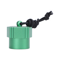 Capuchon anti-poussière en alliage d'aluminium pour régulateur DIN de 1ère étape, bouchon de protection fileté pour valve de réservoir, pour remplacement
