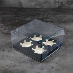 Wholesale Cupcake <b>Boxes</b> With 2/4/6 Hole Baking Muffin Box Food Grade Transparent Cake Box - Product Image 4