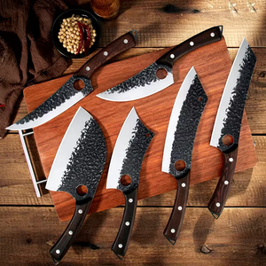 Couteau de boucher forgé en acier inoxydable à haute dureté avec manche en bois pour hacher les os - Product Image 2