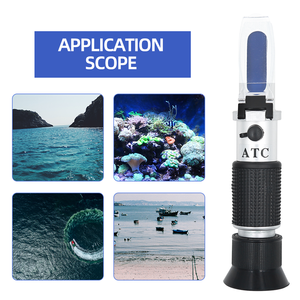 Análise de conteúdo de álcool, brix 0-32%, escala dupla, sal 0-28%, medidor de salinidade, refratômetro portátil - Product Image 3