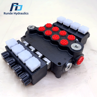 Vanne de commande directionnelle monobloc Z80 en fonte, contrôlée par solénoïde, 80L, 12V 24V CC, 1 à 6 bobines pour machines minières