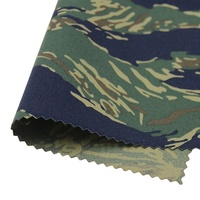 Tissu camouflage rayé tigre en nylon 500D imperméable bleu, design tactique pour vêtements de sport, textiles de maison, vêtements - pour garçons et filles