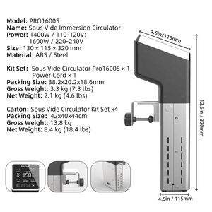 Thương mại sous vide nấu ăn chậm máy bít tết nồi nhà hàng bán buôn bếp nhà bếp & sous vide ngâm circulator - Product Image 2