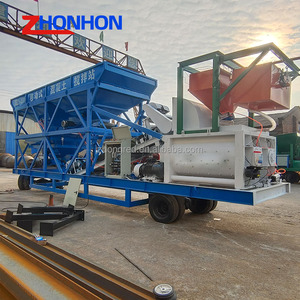 Centrale de malaxage mobile à double arbre YHZS90 robuste et longue durée de vie pour piste d'aéroport - Product Image 4