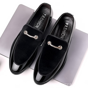 Chaussures plates en cuir décontractées à carreaux coréens 2026, chaussures habillées <span class=keywords><strong>de</strong></span> mariage, chaussures élégantes et décontractées, chaussures en PU - Product Image 3