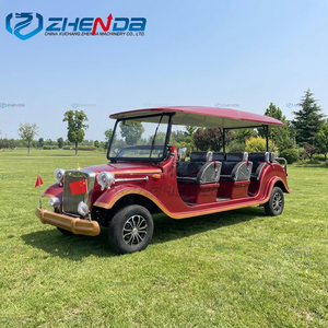 Carro de Golf Eléctrico Clásico de Alta Calidad con Sistema de Aire Acondicionado, 11 Asientos, 4 Ruedas - Product Image 1