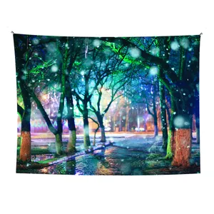 Living room hanging wall decorative beautiful forest tapestry