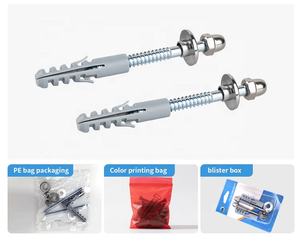 สลักเกลียวโถ<span class=keywords><strong>ชักโครก</strong></span>สแตนเลส B12สำหรับห้องน้ำสไตล์บราซิลติดตั้งบนพื้นชักโครกได้อย่างปลอดภัยรับประกัน5ปี - Product Image 4