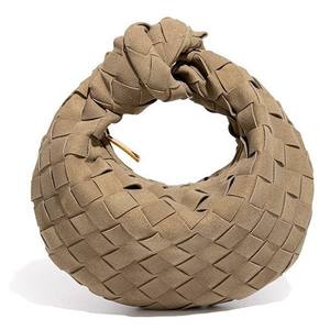 Nuova <span class=keywords><strong>Borsa</strong></span> da Donna alla Moda in Pelle Scamosciata Intrecciata - Piccole Borse a <span class=keywords><strong>Tracolla</strong></span> Hobo - Borse Estive da Spiaggia alla Moda - Product Image 3