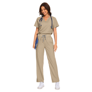 Conjuntos de Uniformes Médicos Beige para Mujer, Estilo Más Vendido, Conjuntos de Uniformes Médicos Multicolor, Uniformes de Doctora de Hospital, Uniformes Médicos - Product Image 2