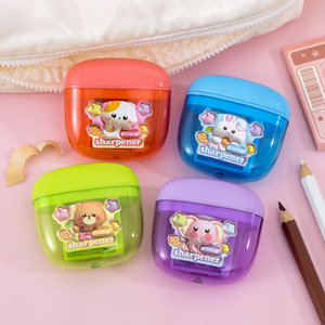 Pensil Standar HB untuk Perlengkapan Sekolah Grosir, Pengasah Pensil untuk Sekolah, Pengasah Pensil Murah Lucu dengan Lubang Ganda - Product Image 1