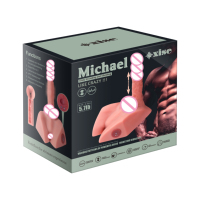 Xise Sexspielzeug Stoßender Dildo-Torso mit Anal-Kanal, Magnetisch Aufladbare Silikon-Sexpuppe für Frauen und Schwule Männer, Masturbator
