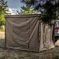Auvent latéral de voiture personnalisé 2,5x2,5m avec espace de rangement, résistant au sable, en tissu Ripstop 420D, imperméable et pare-soleil pour 4x4, SUV et camping tout-terrain