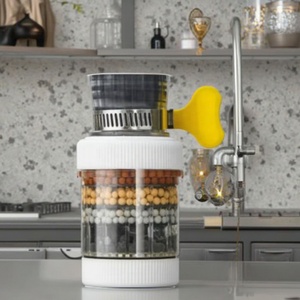 Filtre à <span class=keywords><strong>eau</strong></span> pour <span class=keywords><strong>robinet</strong></span> à charbon actif manuel à six couches, amovible, lavable, certifié NSF, fabriqué en plastique. - Product Image 4