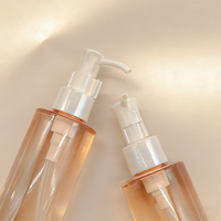 Bouteille vide personnalisée en plastique de 200 ml pour huile corporelle cosmétique, démaquillant, huile nettoyante beauté, huile capillaire avec pompe ZS15 CN/GUA
