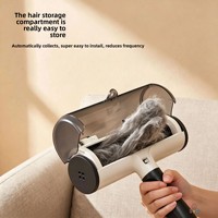 Rouleau anti-poils pour animaux de compagnie, brosse double usage pour enlever les poils, adhésif statique, forme arquée, polyester ABS, pour canapés et tapis à la maison