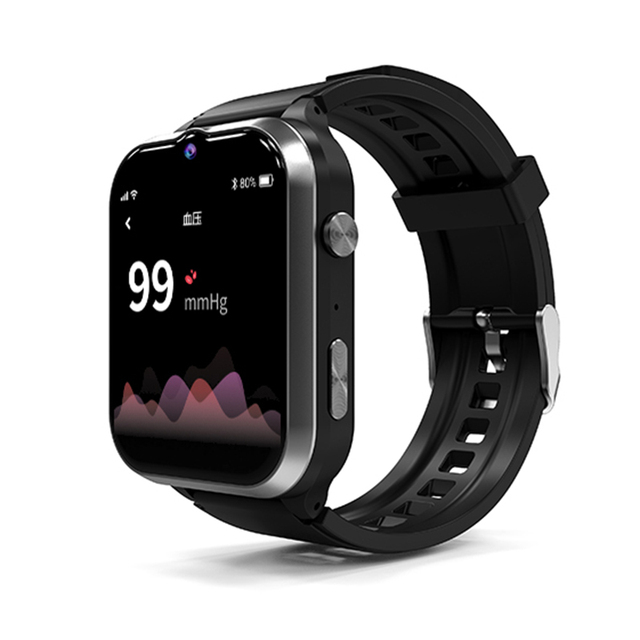 GPSlocator RFID Smart Watch for Seniors Big Screen Fall Detection Bidirectional Call Answering IP67 Standby Fitness Tracker IPS