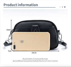 กระเป๋าหนังวัวแท้ AndoBag รุ่นใหม่ แฟชั่นกระเป๋าสะพายข้างสำหรับผู้หญิง สาวๆ ความจุเยอะ กระเป๋าสะพายไหล่ทรงสี่เหลี่ยมเล็กใส่โทรศัพท์ รุ่น 9995 - Product Image 3