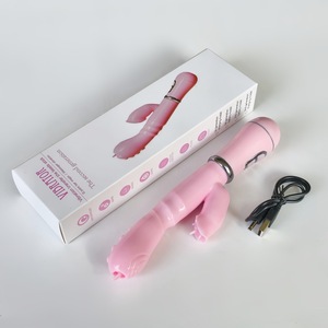 Vendita calda femminile di infatuazione coniglio vibratore lingua g-punto di massaggio bastone giardino di masturbazione anale giocattolo del sesso all'ingrosso - Product Image 5