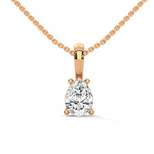 Joyería de diamantes cultivados en laboratorio refinados, colgante de oro rosa que exhibe diamantes de corte brillante y elegante artesanía. - Product Image 6