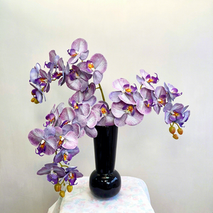 Flor Artificial <span class=keywords><strong>de</strong></span> Alta Calidad, 3D, 9 Cabezas, Phalaenopsis, para Decoración del Hogar, Accesorios <span class=keywords><strong>de</strong></span> Fotografía <span class=keywords><strong>de</strong></span> Bodas - Product Image 3