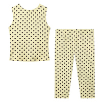 PB&ZA Femme 2026 Nouvelle Collection Été – Pantalon Chic et Tendance à Pois, Coupe Droite Décontractée, Taille Moyenne, Longueur Mi-Mollet