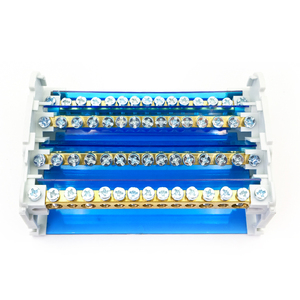 Conector de bloque de terminales aislado de distribución de energía <span class=keywords><strong>unipolar</strong></span> modular de montaje en Panel de carril Din eléctrico WDH 415 - Product Image 2
