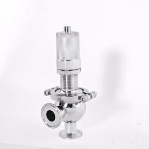 Gıda sınıfı ve sıhhi SS316L basınç tahliye vanası-manuel pnömatik destekli güvenlik tahliye vanası - Product Image 2