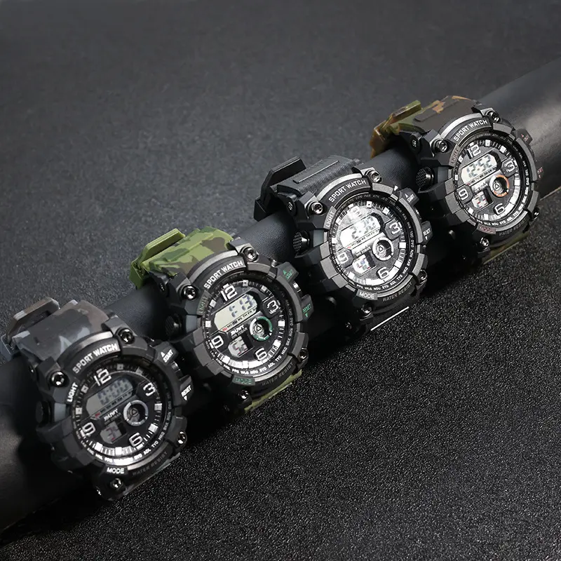 Высокое качество цифровые часы водонепроницаемые наручные часы силиконовый материал мужские цифровые часы