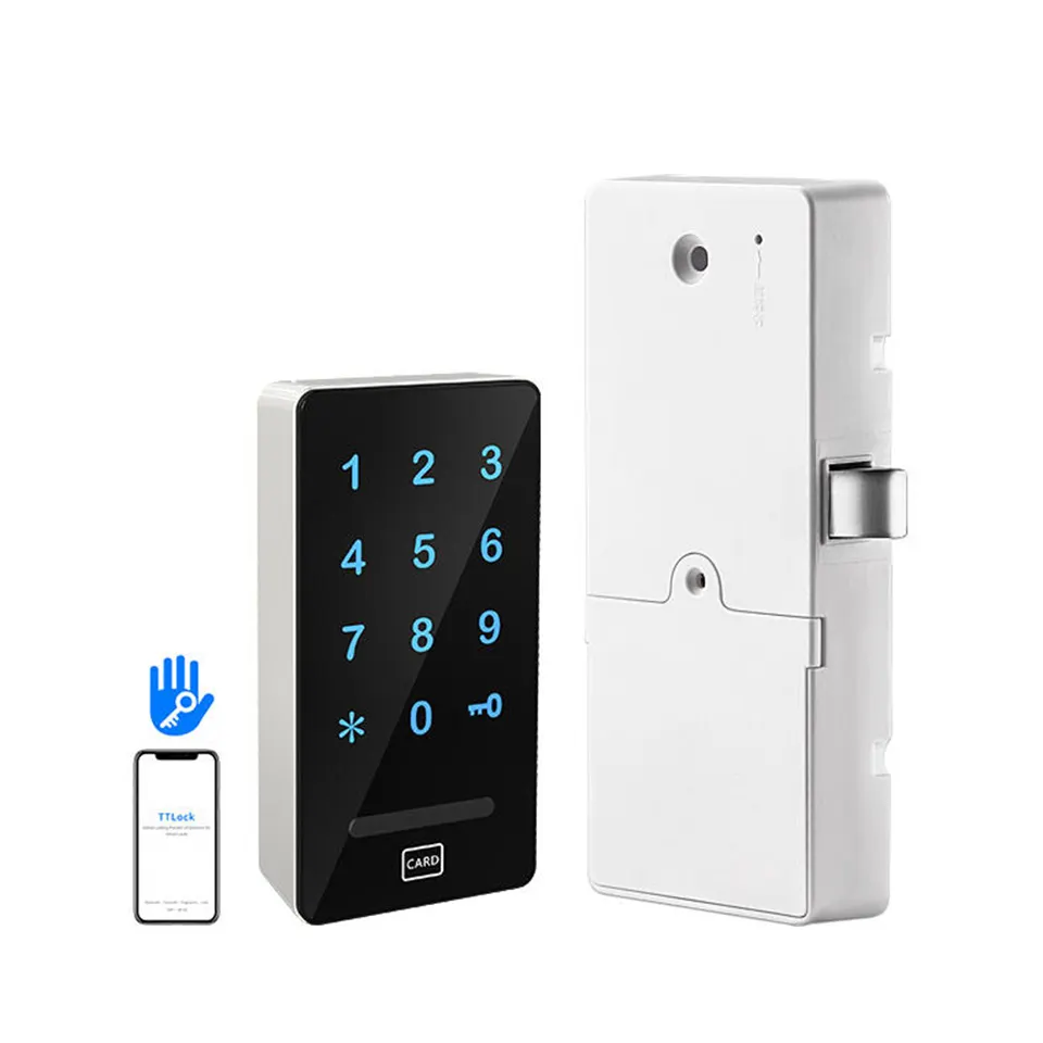 TTlock Khóa Cửa Thông Minh App Khóa Điện Tử Tủ Thông Minh Không Chìa Thẻ RFID Kỹ Thuật Số Cerradura Inteligente Cho Phòng Tập Thể Dục Spa Phòng Xông Hơi